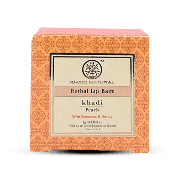 Khadi Natural Herbal Lip Balm Khadi Peach